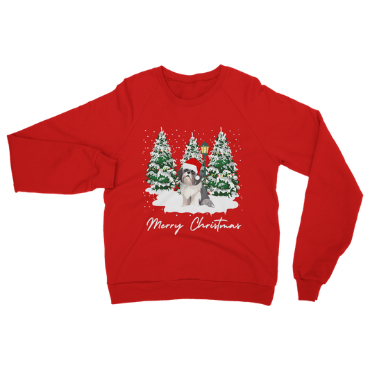 Festive Shih Tzu - Unisex Adults Christmas Sweatshirt