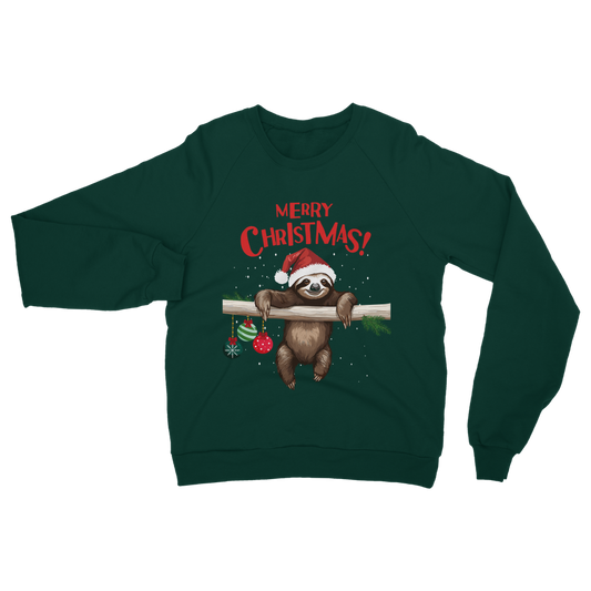 Unisex Adults Christmas Sloth Sweatshirt | Small - 5XL