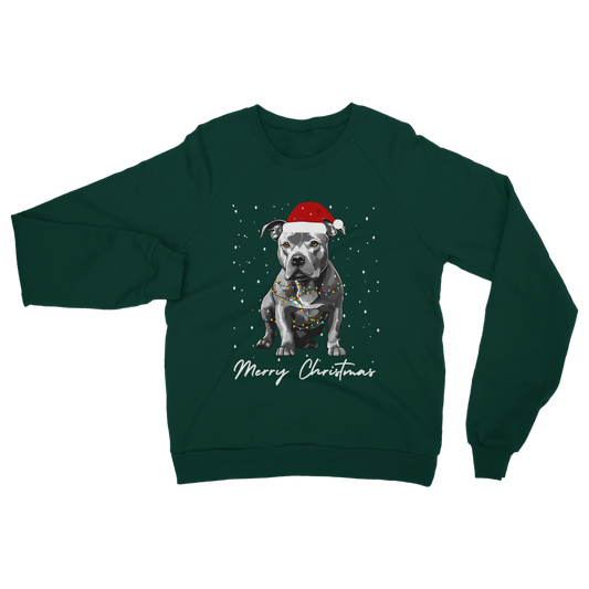 Staffy Christmas Sweatshirt – Staffordshire Bull Terrier Jumper S–5XL