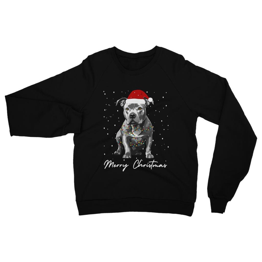 Staffy Christmas Sweatshirt – Staffordshire Bull Terrier Jumper S–5XL