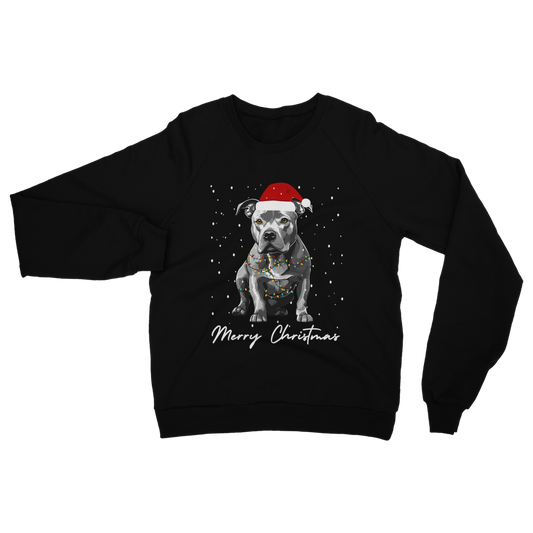 Staffy Christmas Sweatshirt – Staffordshire Bull Terrier Jumper S–5XL
