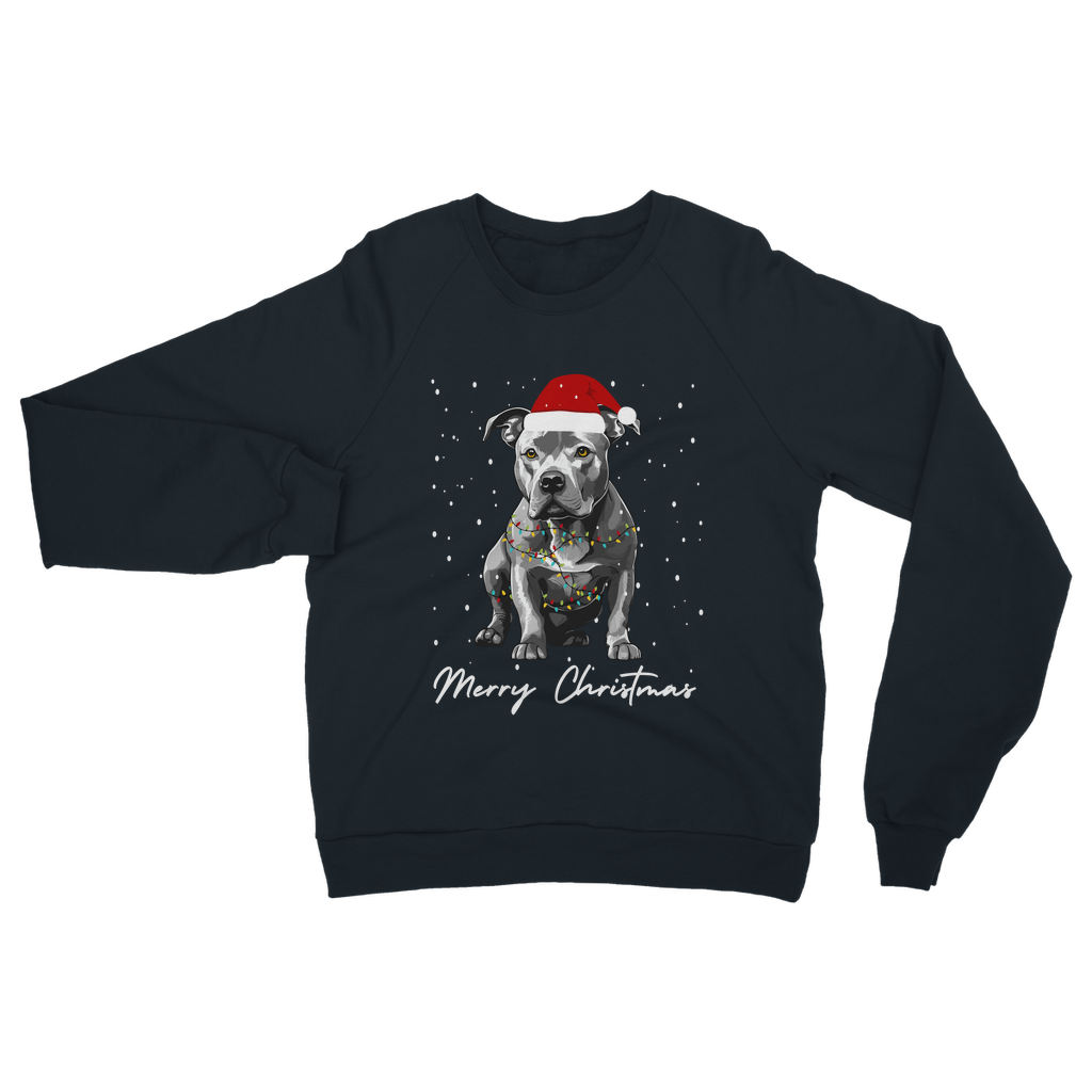 Staffy Christmas Sweatshirt – Staffordshire Bull Terrier Jumper S–5XL
