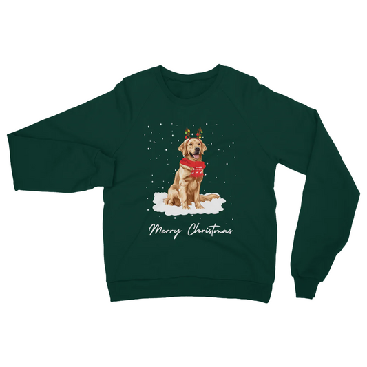 Funny Golden Retriever Christmas Sweatshirt – Unisex Festive Jumper