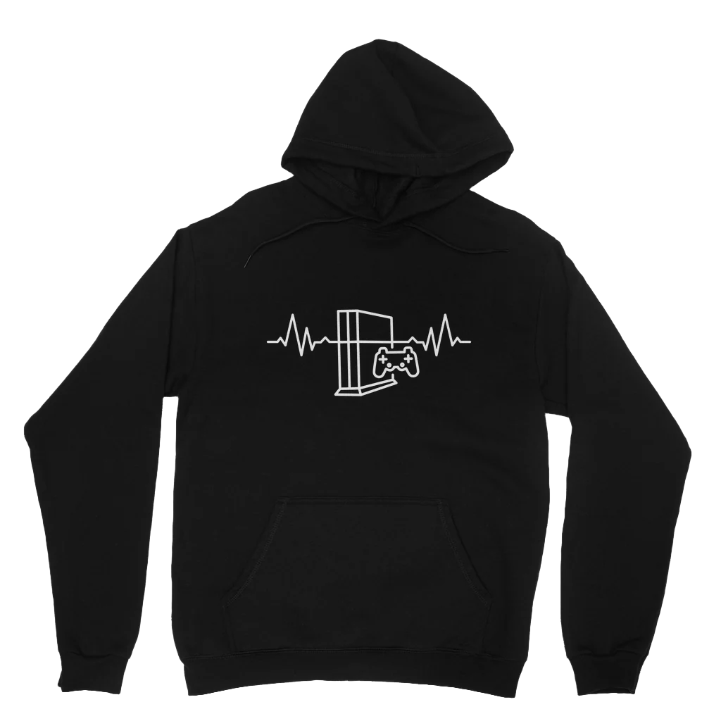 Men's Gaming Heartbeat Pullover Hoodie | XS - 5XL