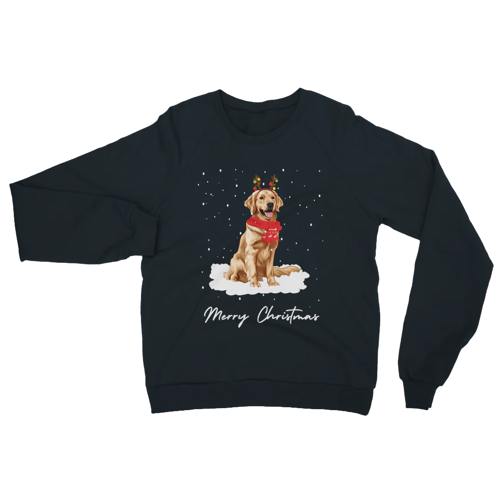 Funny Festive Golden Retriever - Unisex Adults Christmas Jumper