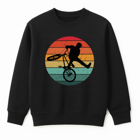 Retro BMX Sweatshirt – Men’s Bike Graphic Pullover (S-5XL)