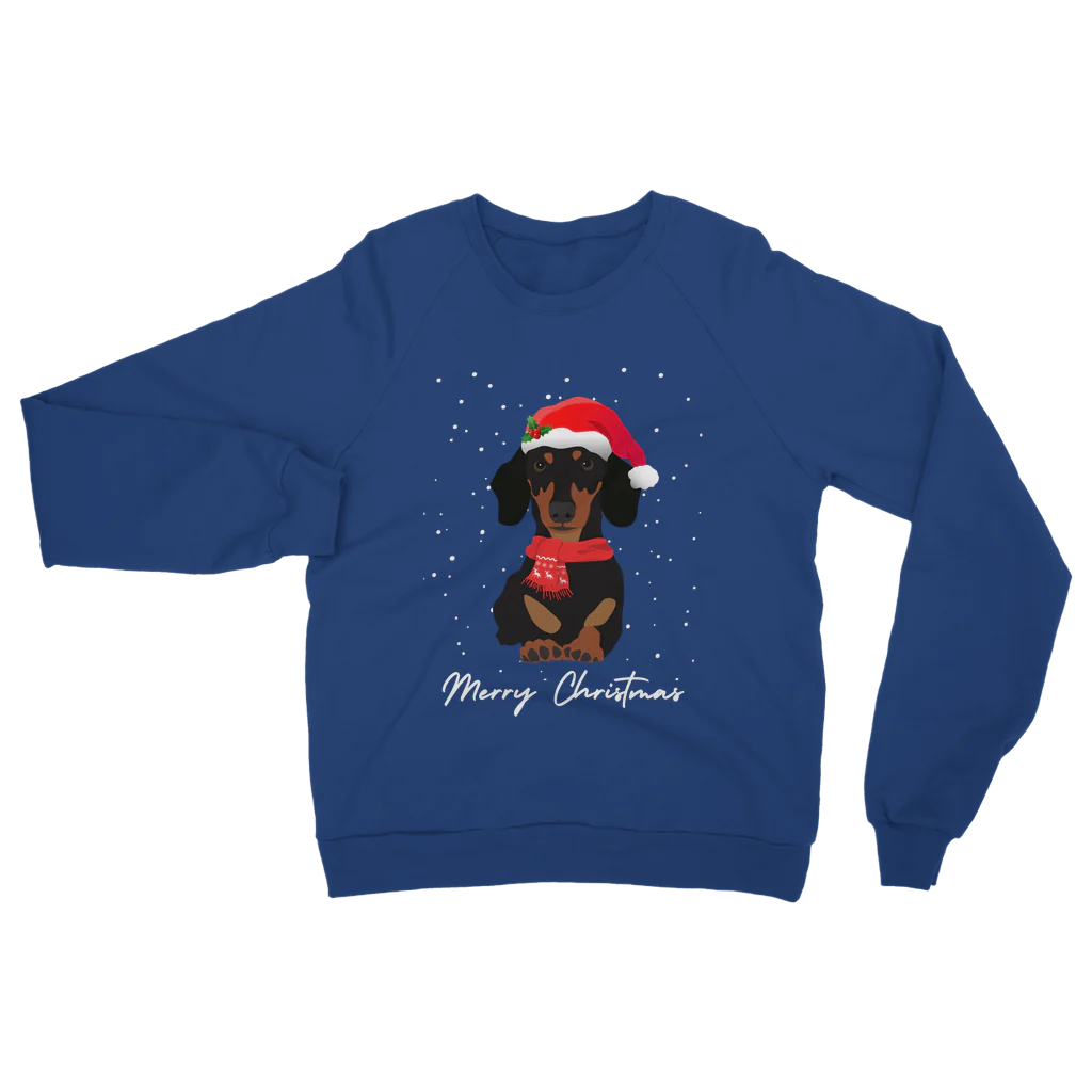 Festive Dachshund - Unisex Adults Christmas Sweatshirt