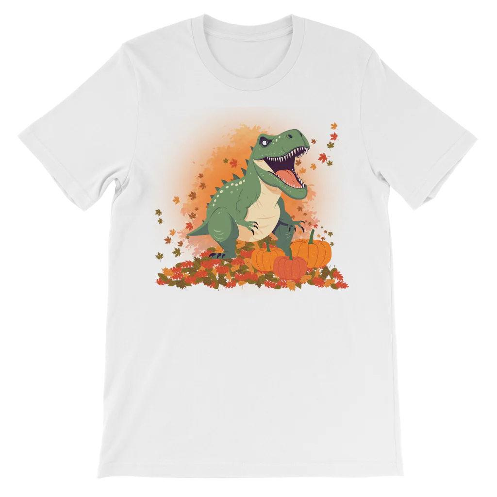 Autumn T-rex - Kids Halloween Dinosaur T-shirt