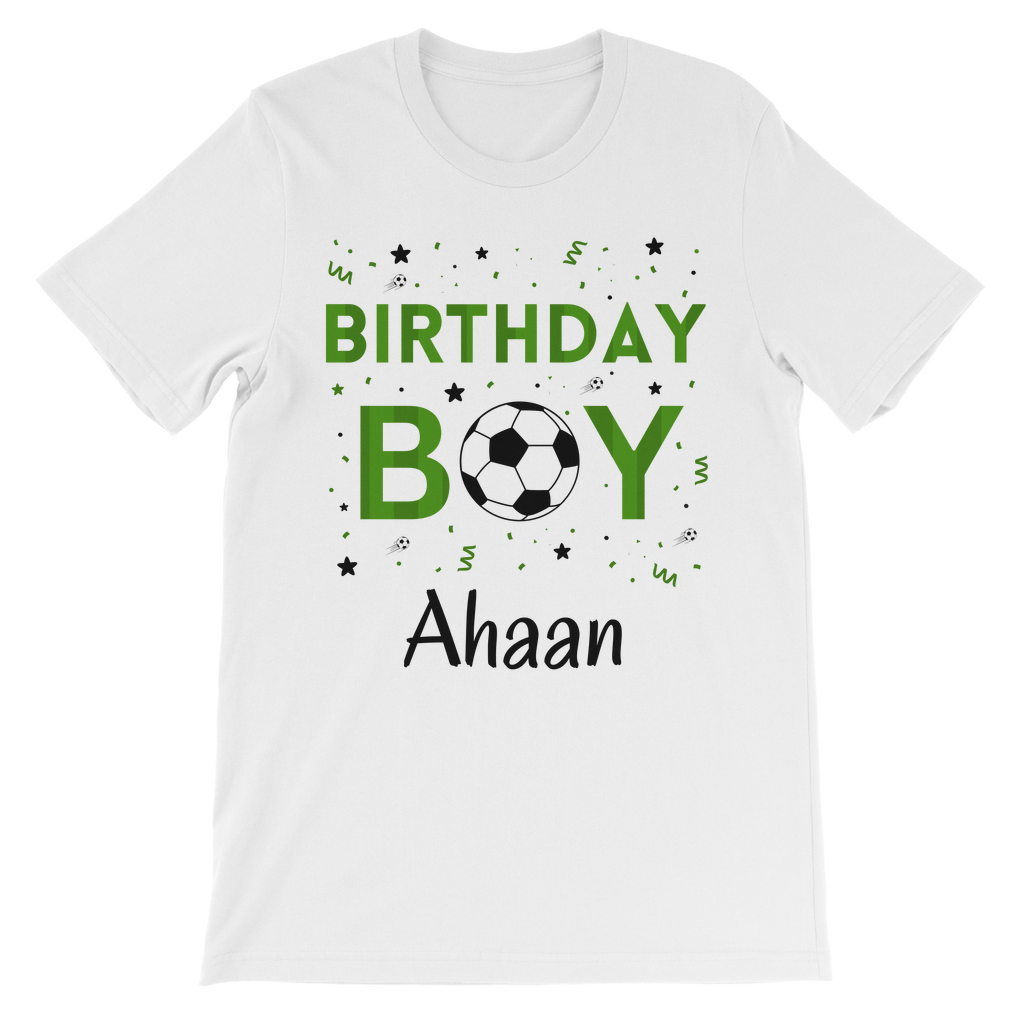new-football-birthday-7-300 Kids Unisex T-Shirt