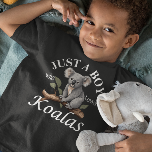 Just A Boy Who Loves Koalas T-shirt | 3 - 11 yrs