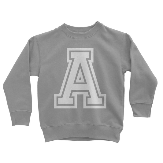 Big Letter A-Z Boys Custom College Initial Personalised Sweatshirt | 3 - 13 years