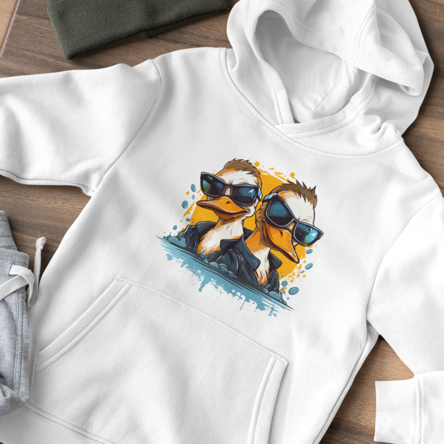 Kids "Cool Ducks" Graphic Pullover Hoodie | 5 - 13 years