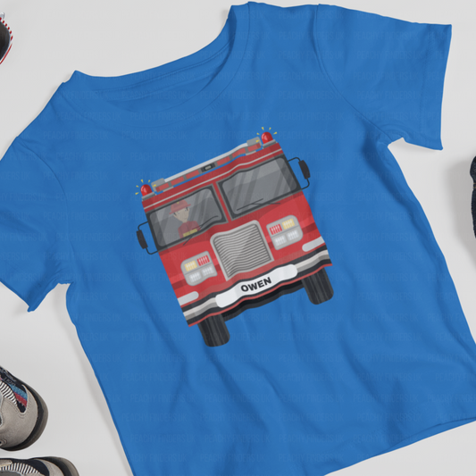 Children's Fire Engine T-shirt | 3 - 8 years