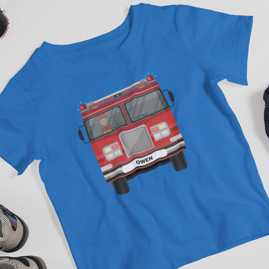 Children's Fire Engine T-shirt | 3 - 8 years