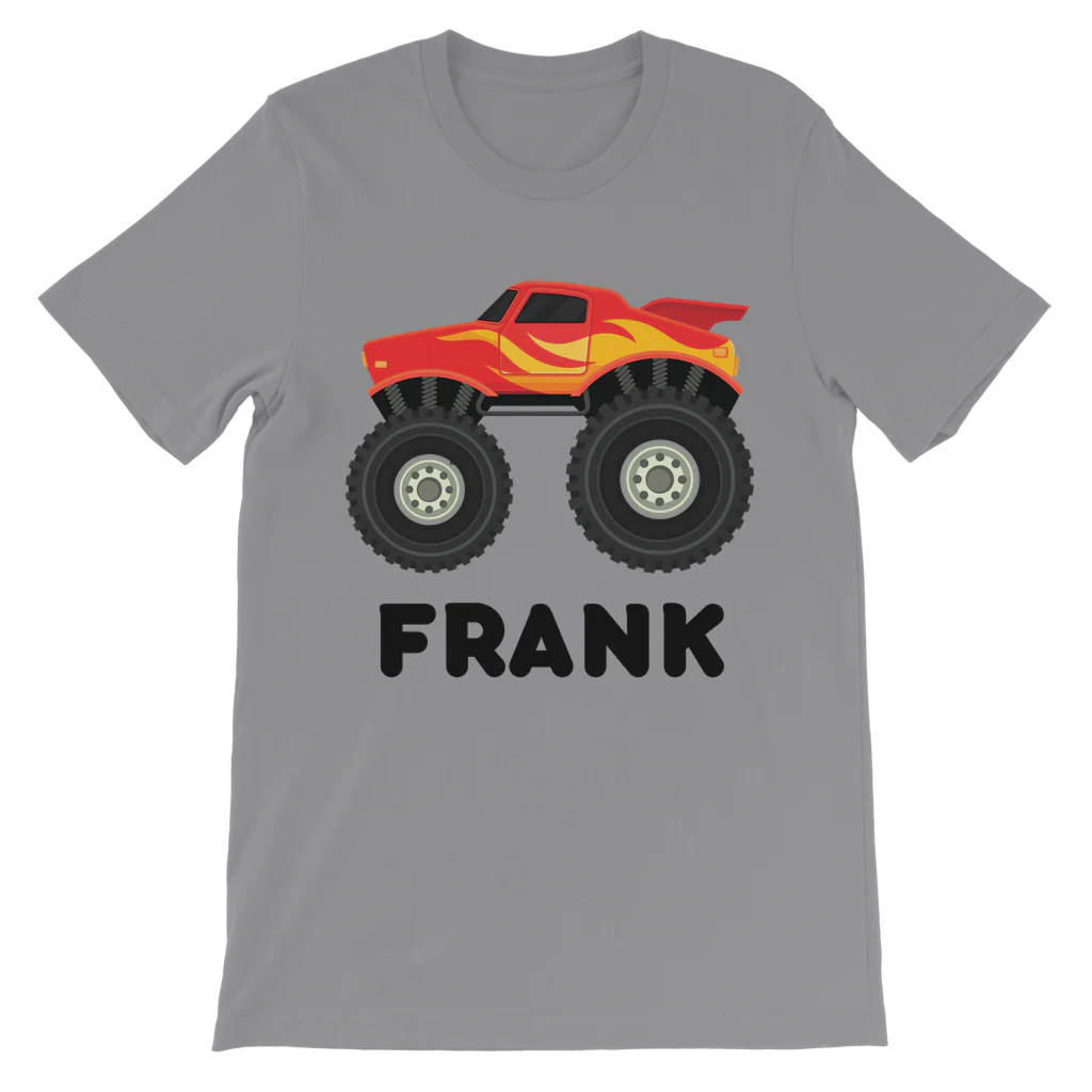 Kids Personalised Monster Truck T-shirt | 3 - 13 years