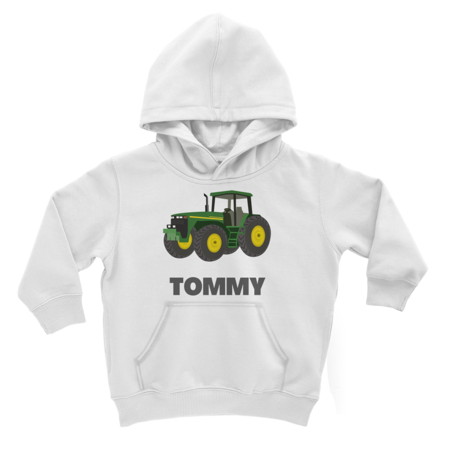 Kids Personalised Tractor Hoodie | 3 - 13 years