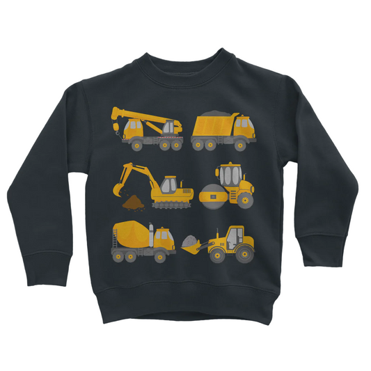 Boys Diggers & Construction Vehicles Sweatshirt