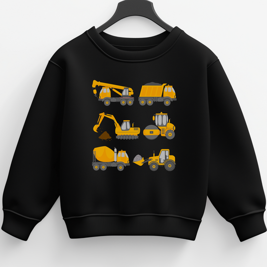 Boys Diggers & Construction Vehicles Sweatshirt