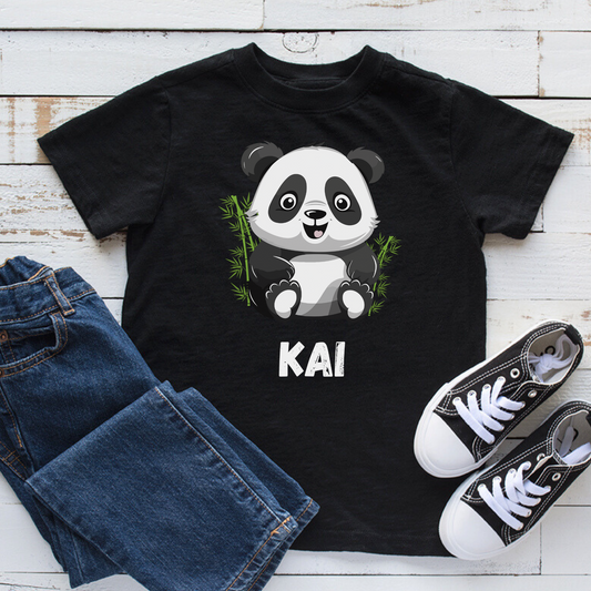 Boys Personalised Panda T-shirt
