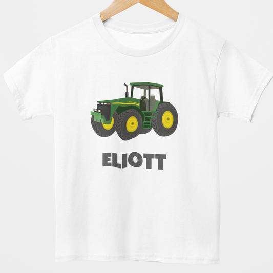 Boys Personalised Tractor T-shirt | 3 - 11 years