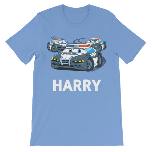 Boys Personalised Police Car Chase T-shirt | 3 - 8 years