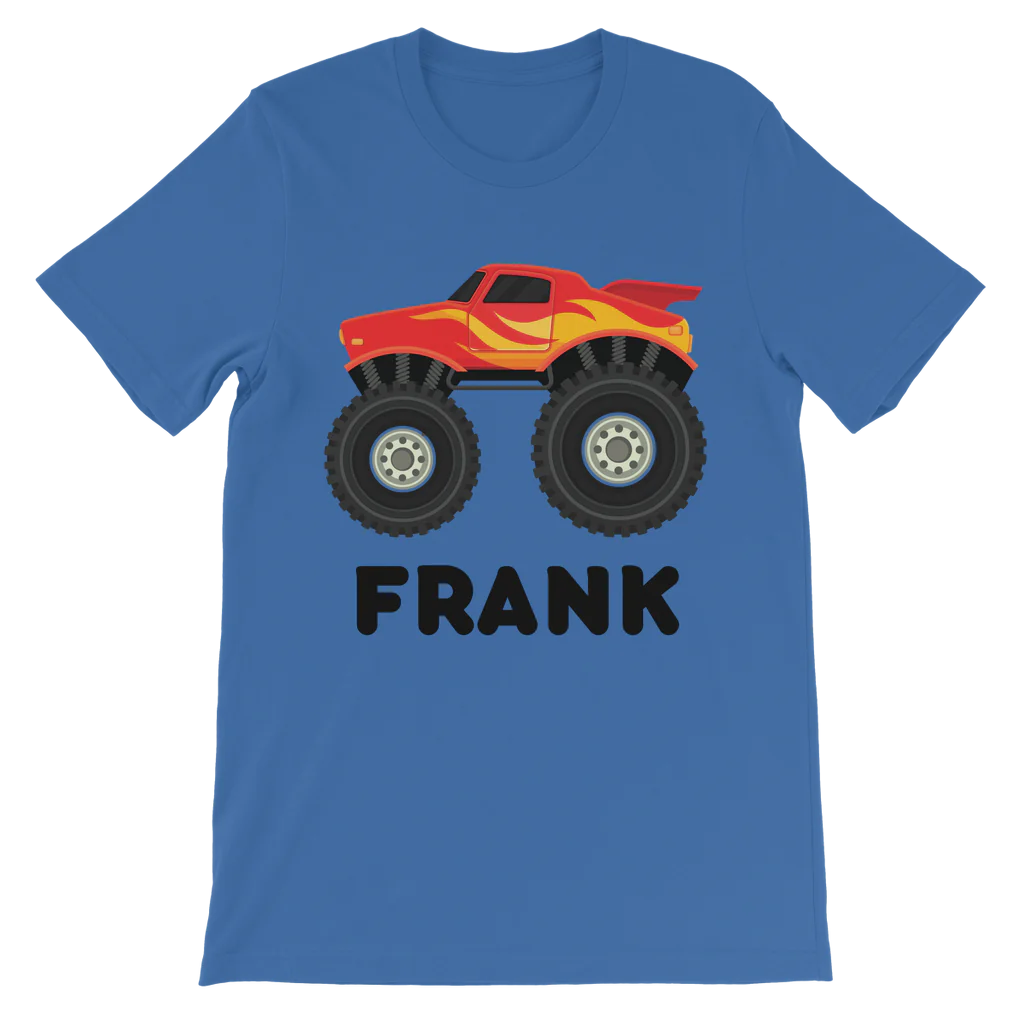 Kids Personalised Monster Truck T-shirt | 3 - 13 years