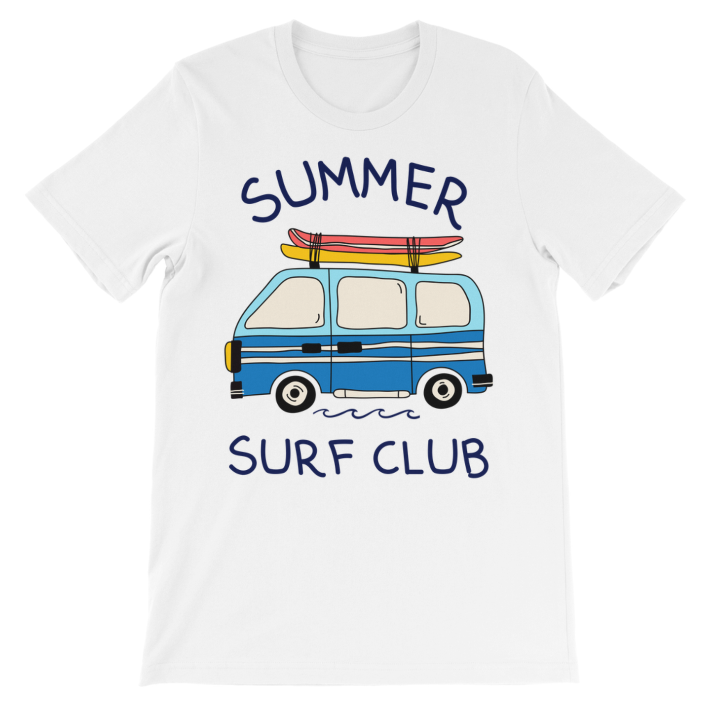Boys Summer Surf Club T-Shirt – Campervan & Surfboard Tee