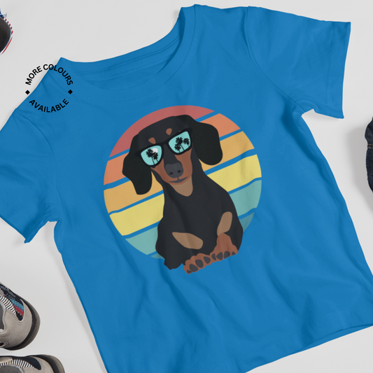 Summer Dachshund Kids Unisex T-Shirt