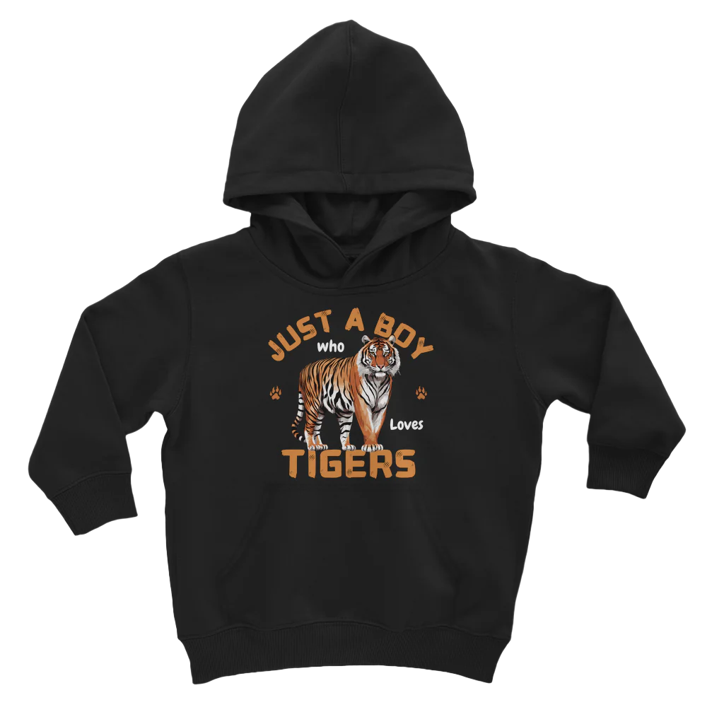 Just a Boy Who Loves Tigers Hoodie | 3 - 13 years