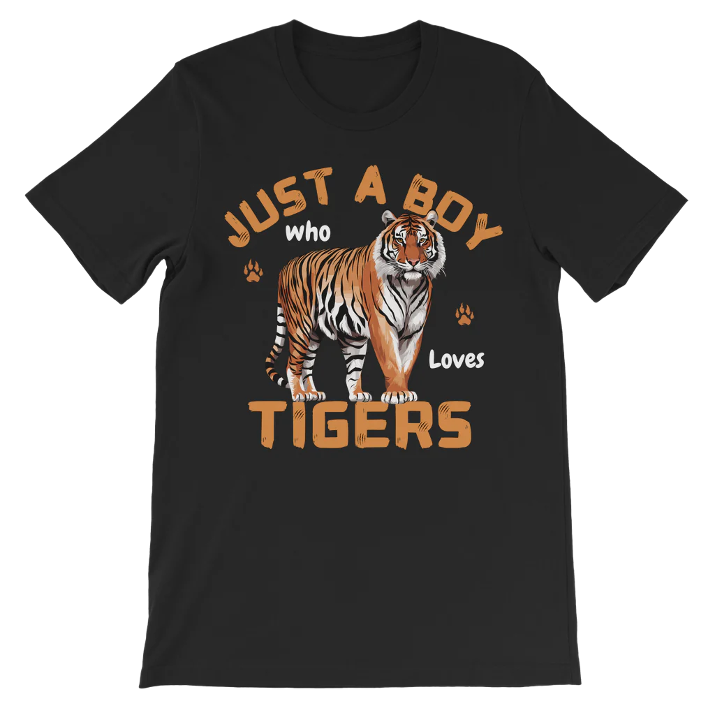 Just a Boy Who Loves Tigers T-shirt | 3 - 13 years