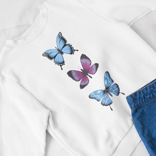 Butterfly Trio - Girls Sweatshirt
