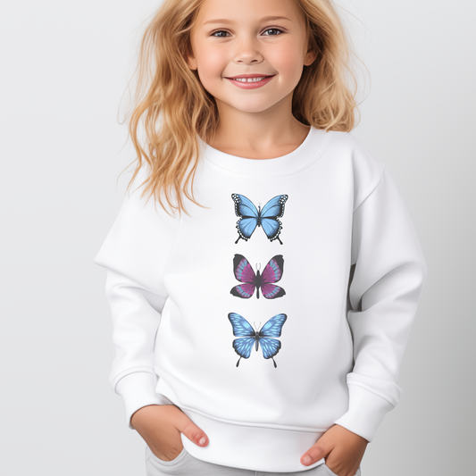 Girls Butterfly Sweatshirt