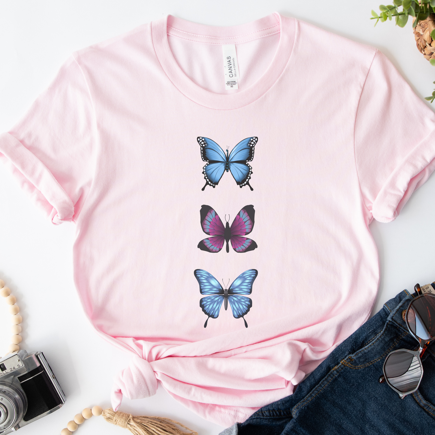 Women's Butterfly Trio T-shirt | Small - 2XL