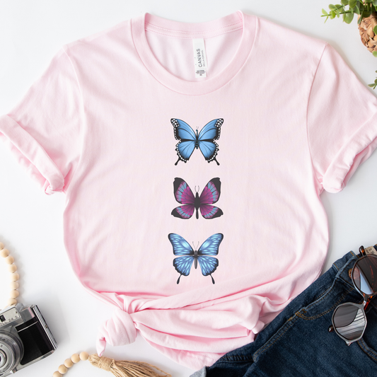 Women's Butterfly Trio T-shirt (Small - 2XL)