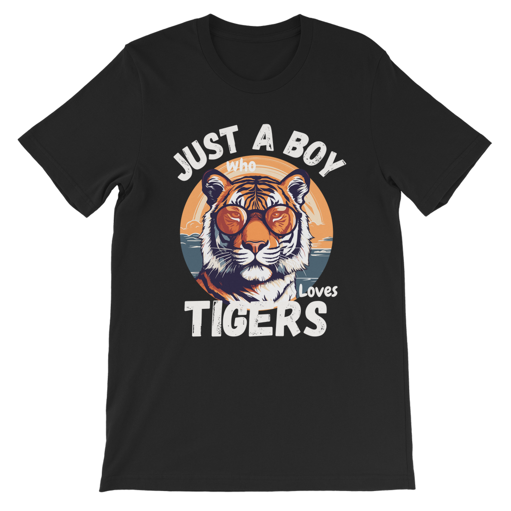 Just a Boy who loves Tigers - Cotton T-shirt | 3 - 13 years