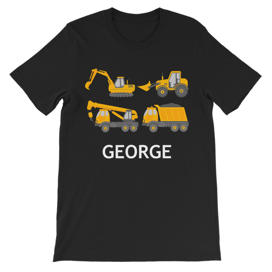 edit-personalised-diggers-2-300 Kids Unisex T-Shirt