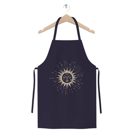Celestial Sleeping Sun - Cotton Twill Apron