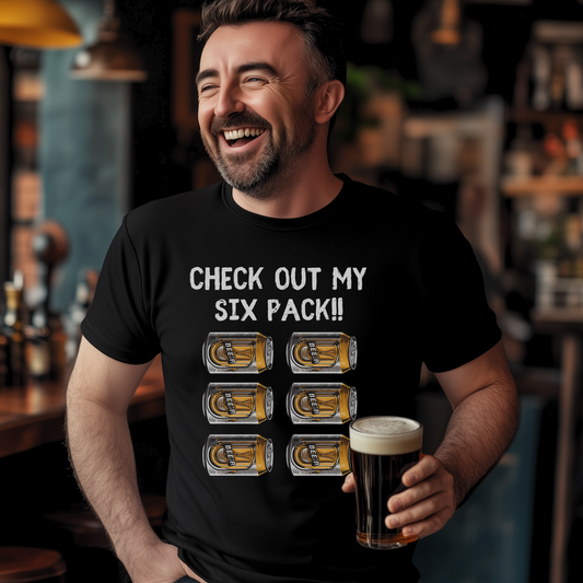 Check Out My Six Pack (of Beer) Men's Cotton T-shirt | S - 4XL