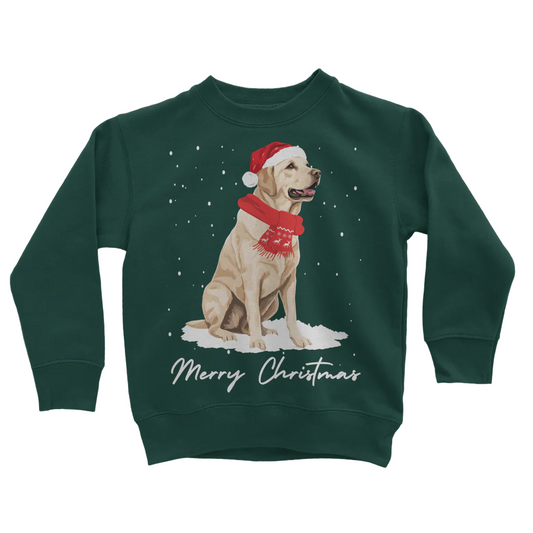 Kids Labrador Dog Christmas Sweatshirt