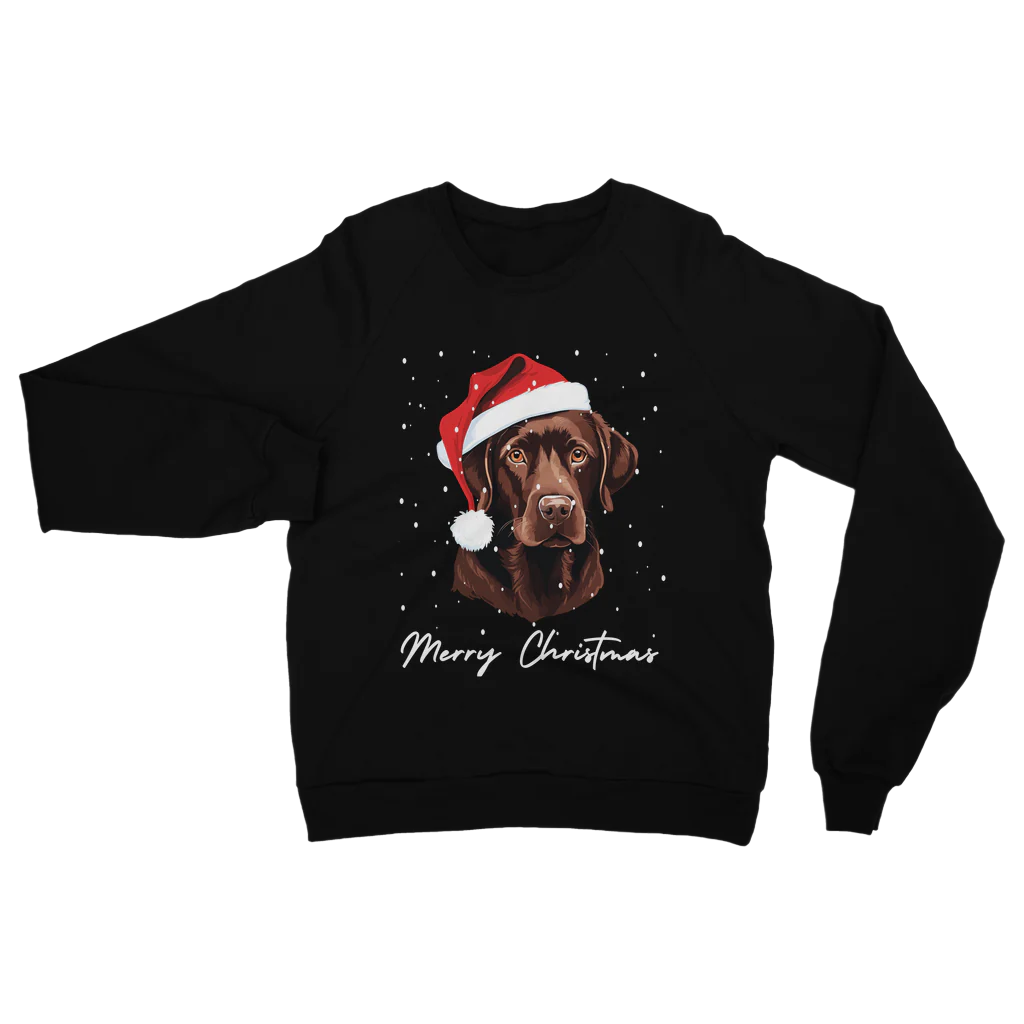 Adults Christmas Chocolate Labrador Sweatshirt