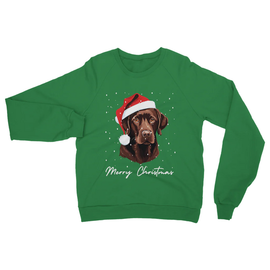 Chocolate Labrador Christmas Jumper – Unisex Festive Sweatshirt