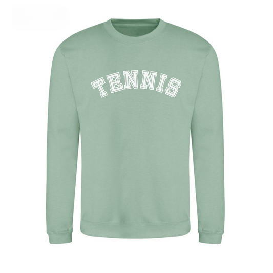 Women's College Style TENNIS Sweatshirt | Small - 5XL