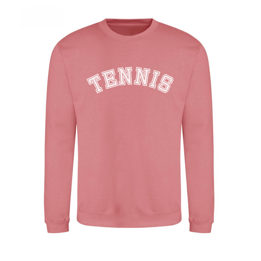 Women's College Style TENNIS Sweatshirt | Small - 5XL