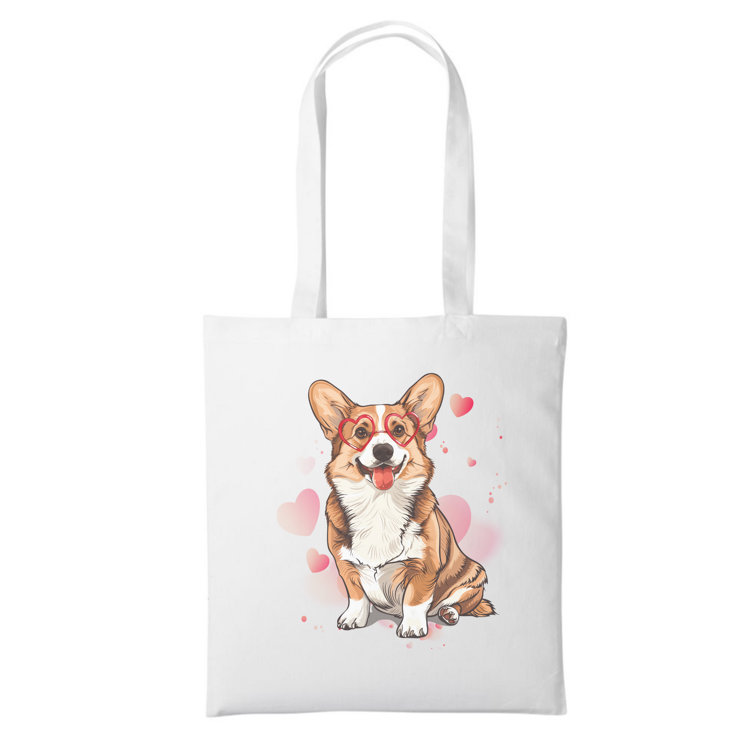 Happy Corgi Tote Bag