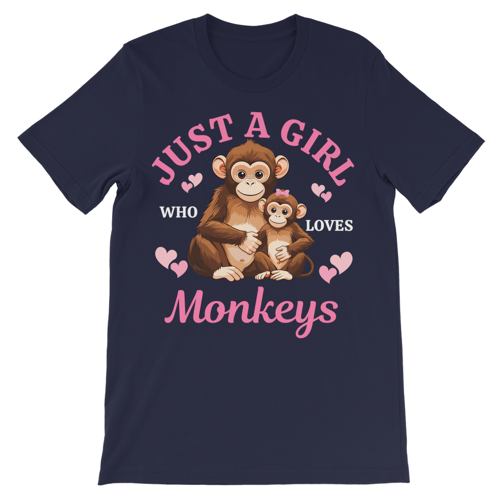 Just A Girl Who Loves Monkeys T-shirt | 3 - 13 years