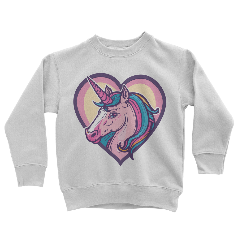 Unicorn Heart - Girls Sweatshirt | 3 - 13 years