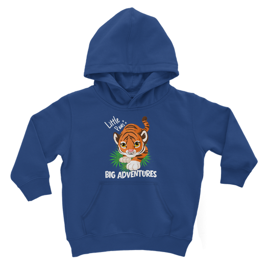 tiger-cub-little-paws-big-adventures-300 | Kids Hooded Sweatshirt