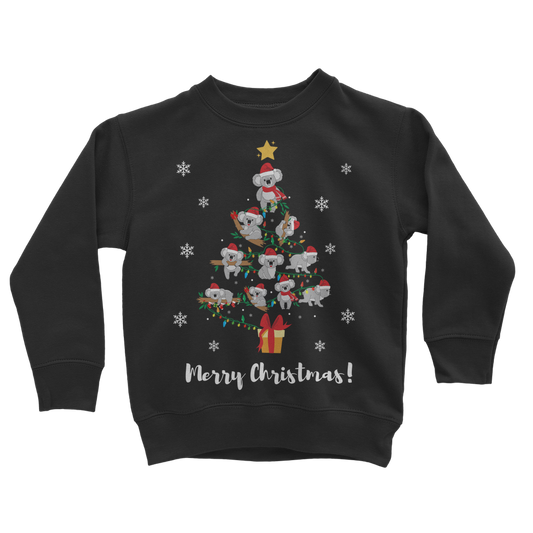 Koala Christmas Tree - Kids Unisex Sweatshirt