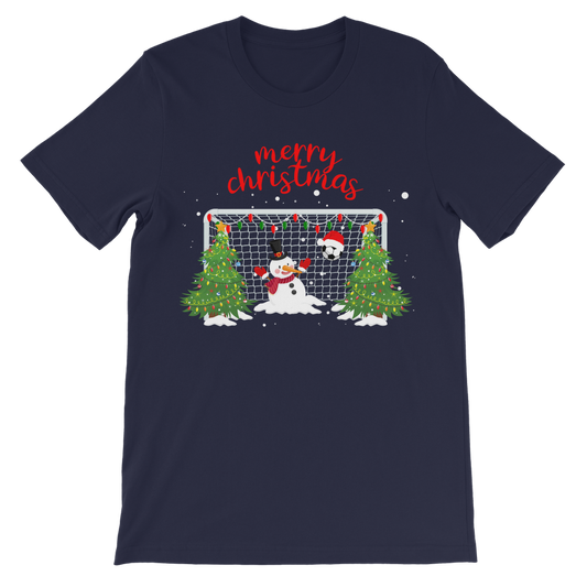 Snowman Goalie - Kids Christmas Football T-shirt