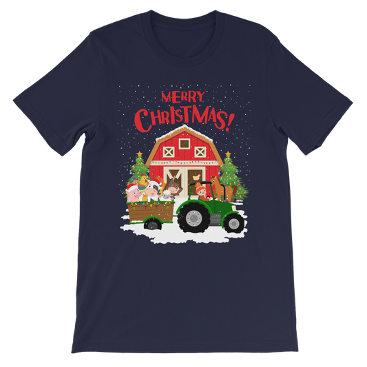 Kids Christmas Farmyard T-shirt (3-8 yrs)